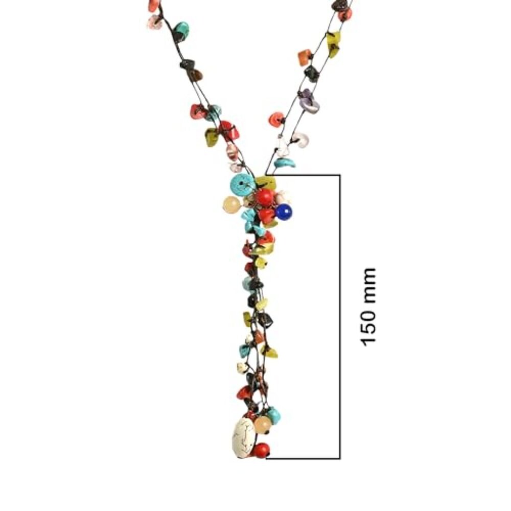 Handcrafted Multistrand Statement Necklace Boho Y… - image 5